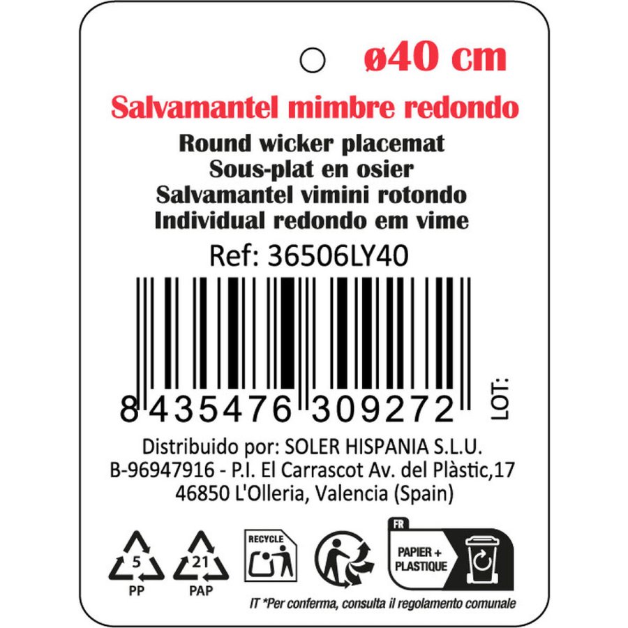 D�kkeserviet Privilege Brun flet � 40 cm (12 enheder) #4