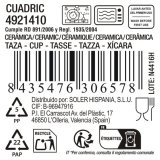 Skodelica La Mediterr�nea Cuadric 100 ml Keramik (24 enheder) #4