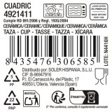 Skodelica La Mediterr�nea Cuadric 220 ml Keramik (24 enheder) #4