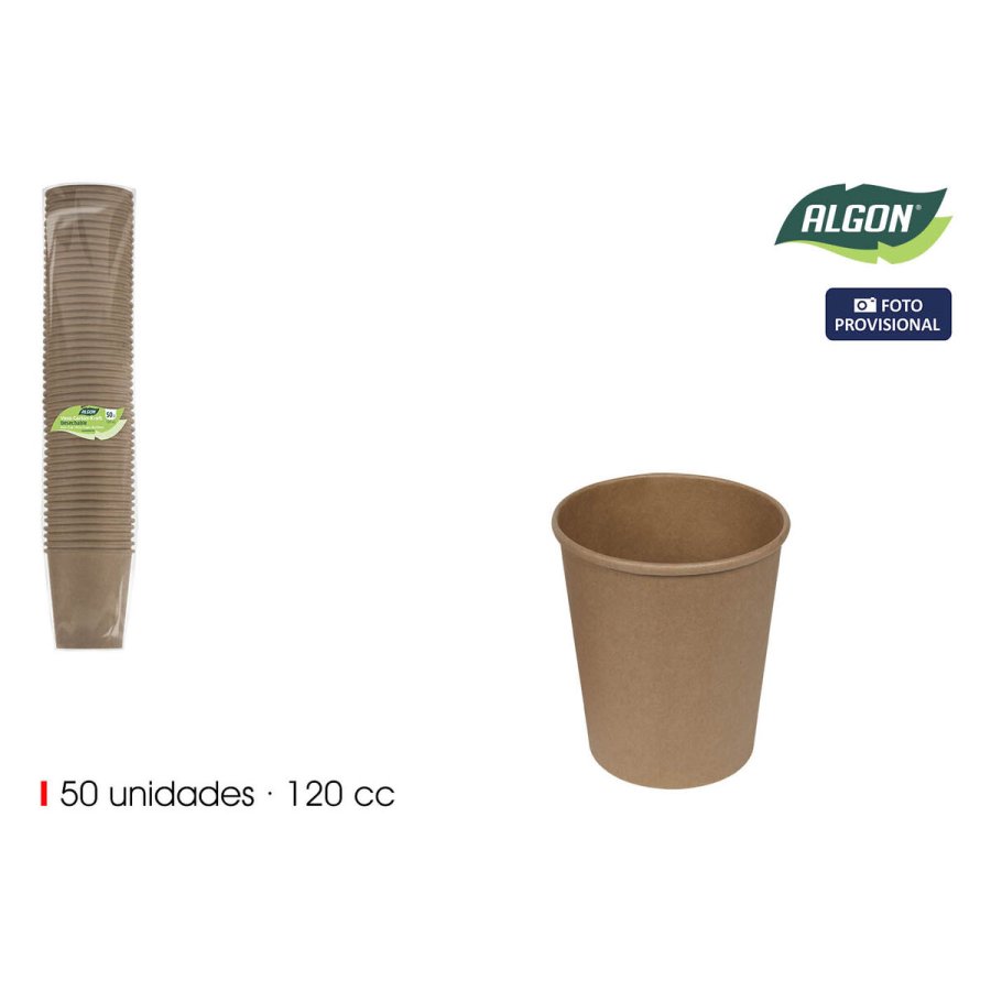 Glass�t Algon Brun Pap 120 ml 50 Dele (18 enheder) #3