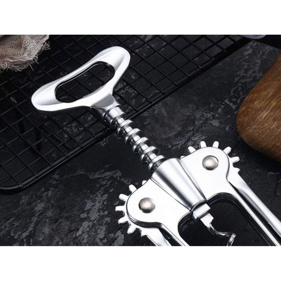 Oplukker med proptrkker Quttin 18 x 7 x 4 cm Slvfarvet (18 enheder) #5