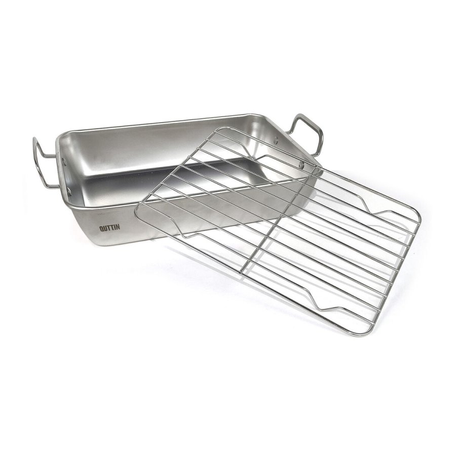 Bageplade Quttin S�lvfarvet St�l 25,5 x 20 x 5,5 cm (12 enheder) #5