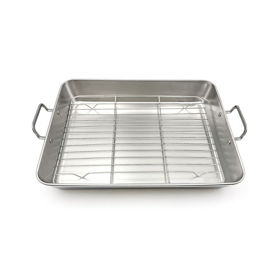 Bageplade Quttin S�lvfarvet St�l 35,5 x 28 x 5,5 (12 enheder) #4