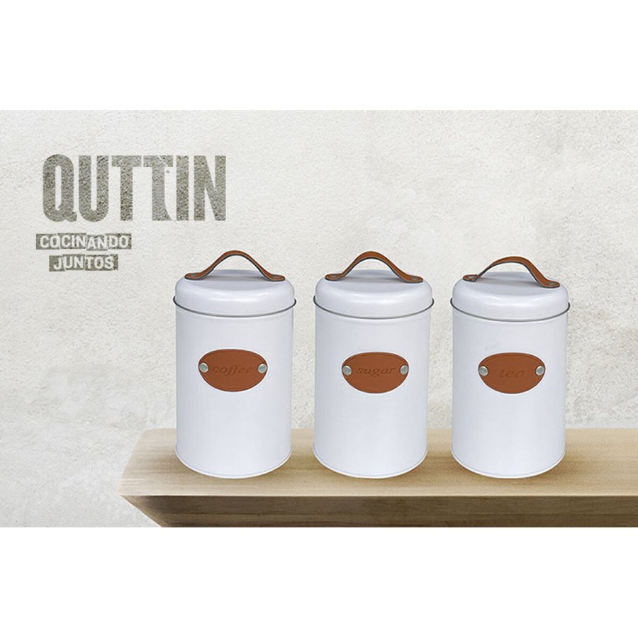 Blik Quttin Hvid Brun Metal (18 enheder) #3