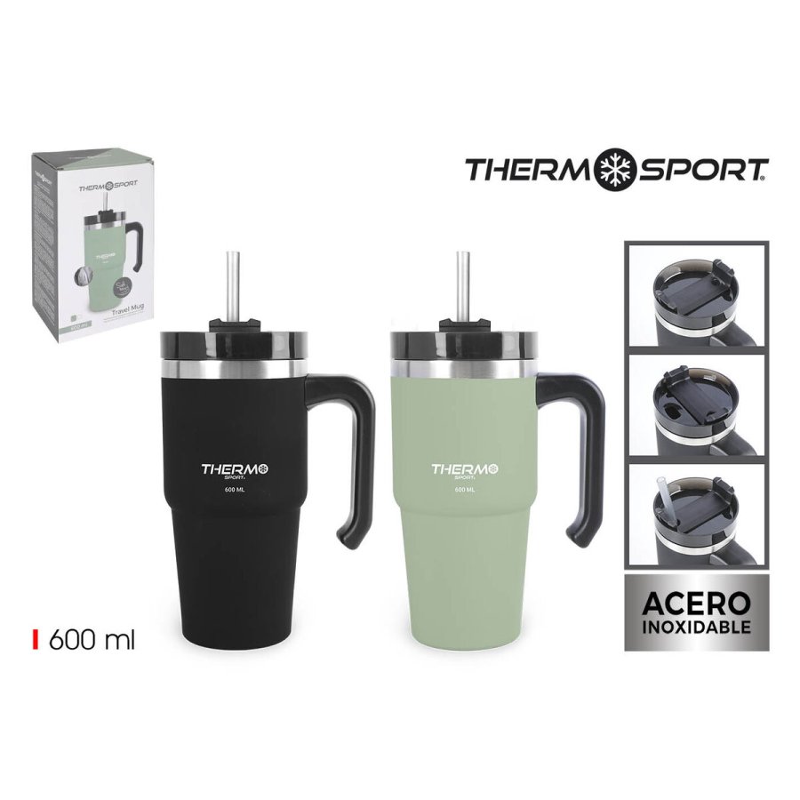 Termokop med l�g ThermoSport 600 ml (12 enheder) #2