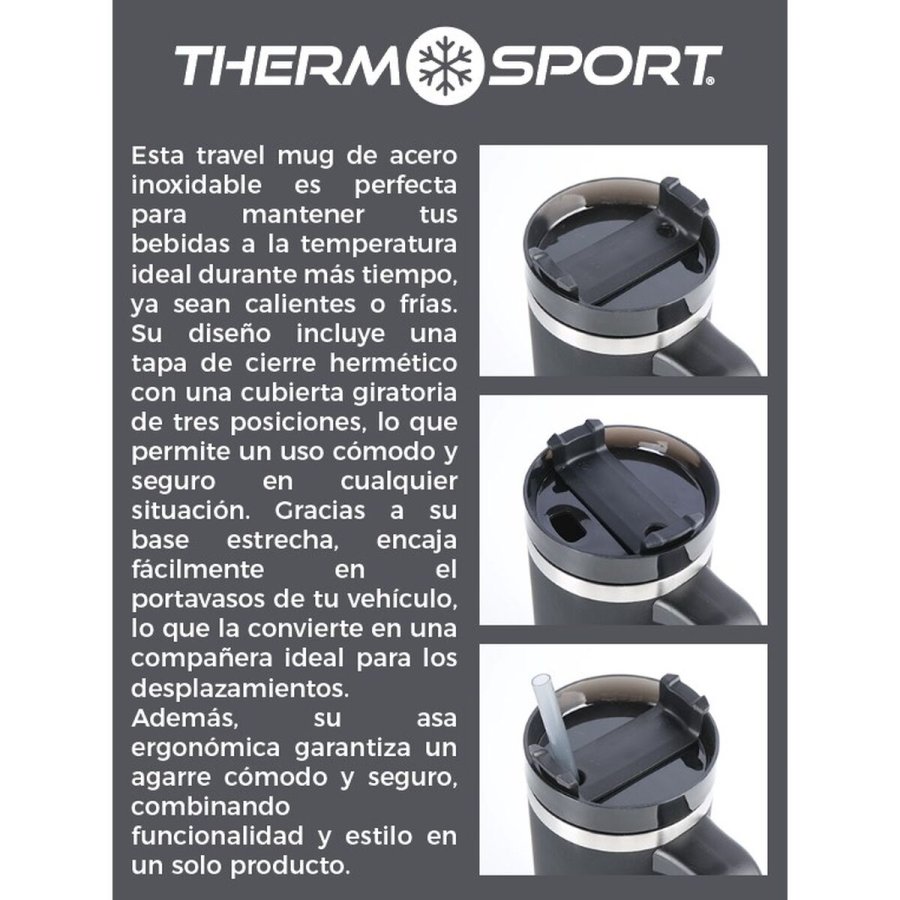 Termokop med l�g ThermoSport 600 ml (12 enheder) #5