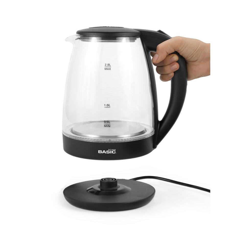 Kedel Basic Home Sort Gennemsigtig Glas 1500 W 2 L (6 enheder) #4