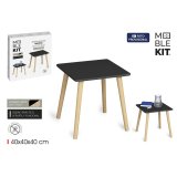 Sofabord MobleKit Brun Sort 40 x 40 x 40 cm (2 enheder) #2
