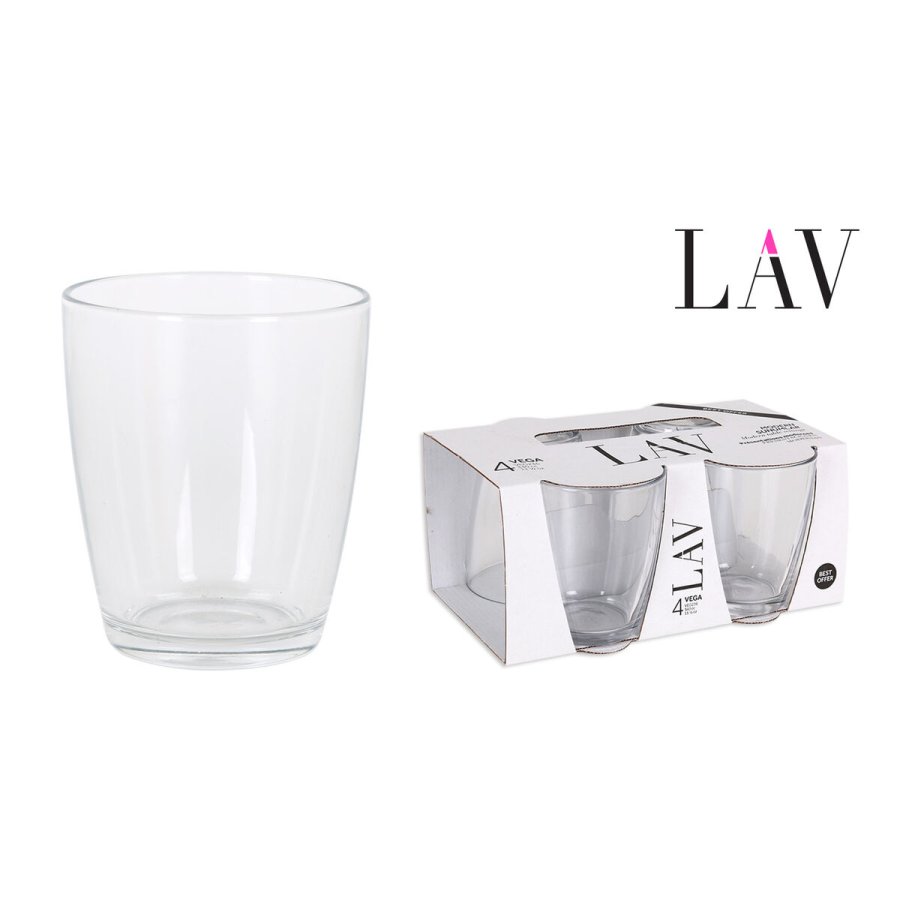 Glass�t LAV VEGA Gennemsigtig Glas 340 ml 4 Dele (12 enheder) #4