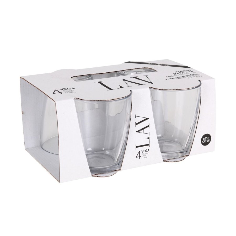 Glass�t LAV VEGA Gennemsigtig Glas 340 ml 4 Dele (12 enheder) #6