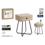 Sofabord MobleKit Brun Sort 40 x 34 x 60 cm (3 enheder) #2