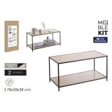 Sofabord MobleKit Brun Sort 78 x 38 x 38 cm Tr� (3 enheder) #2