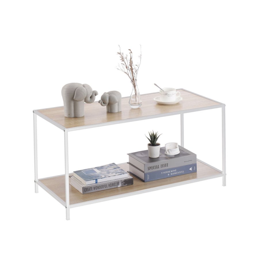 Sofabord MobleKit Hvid Brun 78 x 38 x 38 cm Tr� (3 enheder) #5