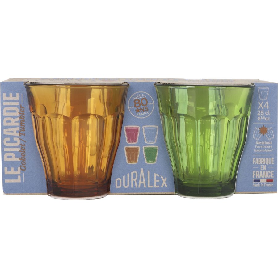 Glass�t Duralex Picardie Multifarvet Glas 250 ml 4 Dele (12 enheder) #3