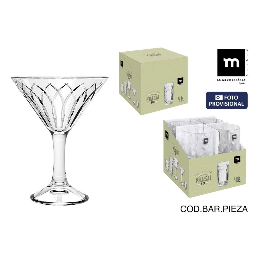 Cocktailglas La Mediterr�nea Phasai seu Gennemsigtig Glas 200 ml (24 enheder) #4