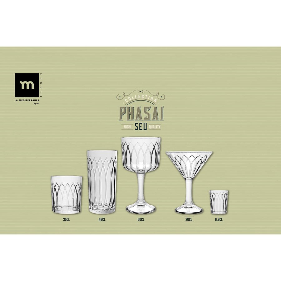 Cocktailglas La Mediterr�nea Phasai seu Gennemsigtig Glas 200 ml (24 enheder) #6
