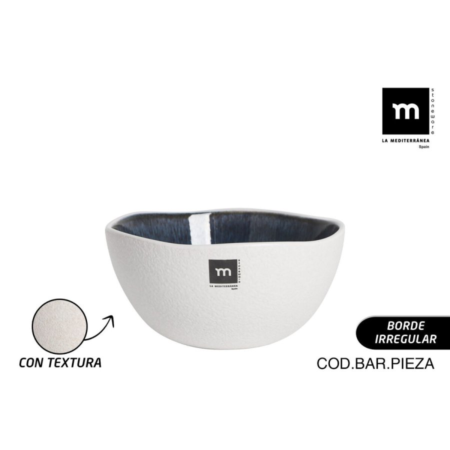 Sk�l La Mediterr�nea Savina Bl� Hvid Keramik 180 ml (24 enheder) #2