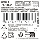 K�kkenspringvand La Mediterr�nea Nebula Gr� Keramik Oval 33,5 x 15 cm (8 enheder) #4