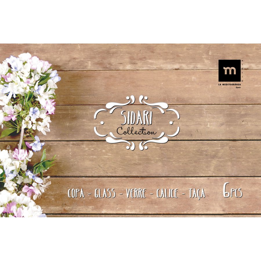 Vinglas La Mediterr�nea Sidari Bl� Glas 350 ml (36 Enheder) #5