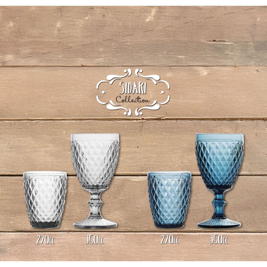 Vinglas La Mediterr�nea Sidari Bl� Glas 350 ml (36 Enheder) #7