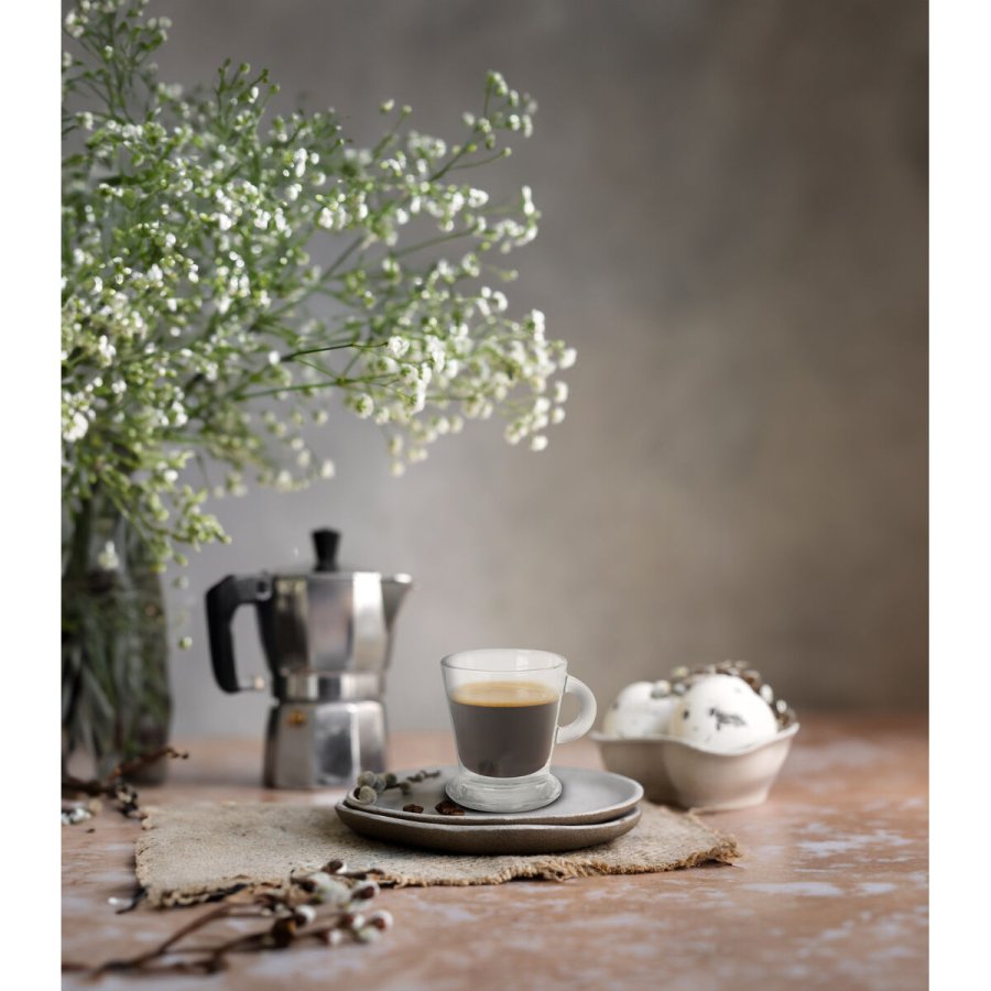 Dele kaffekops�t La Mediterr�nea Arlet Gennemsigtig Glas 3 Dele (12 enheder) #3