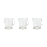 Dele kaffekops�t La Mediterr�nea Arlet Gennemsigtig Glas 3 Dele (12 enheder) #6