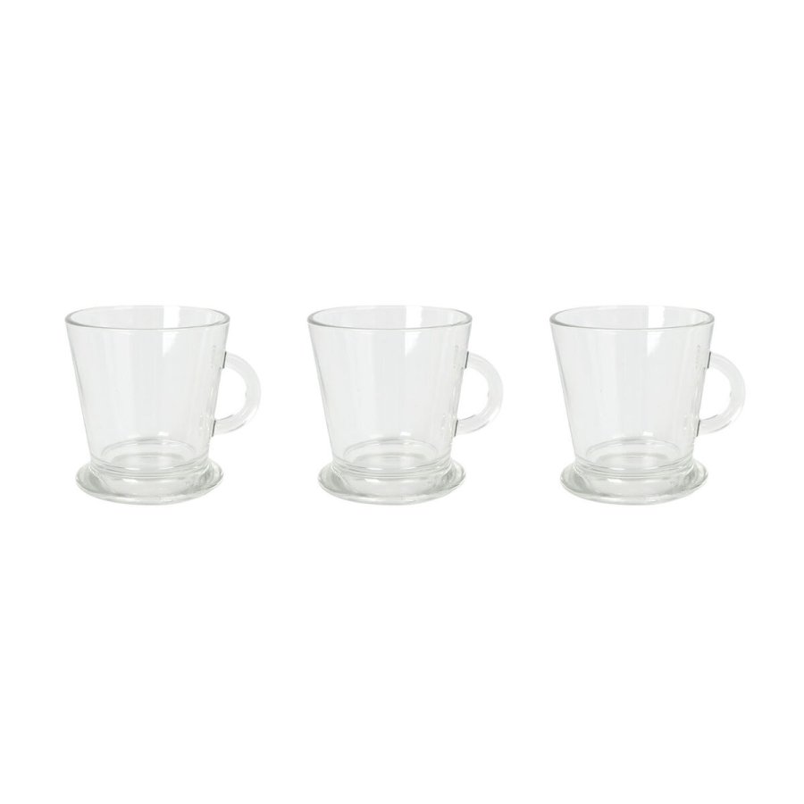 Dele kaffekops�t La Mediterr�nea Arlet Gennemsigtig Glas 3 Dele (12 enheder) #6