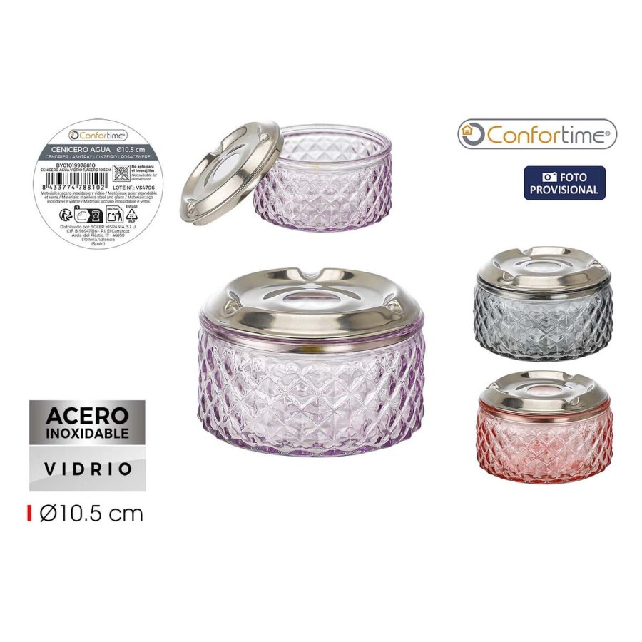 Askeb�ger Confortime Glas St�l 10,5 x 10,5 x 6,6 cm (12 enheder) #2