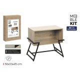 Sofabord MobleKit Brun Sort 50 x 33 x 45 cm Metal Tr� MDF (3 enheder) #2