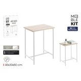 Sofabord MobleKit Hvid Brun 40 x 30 x 50 cm Metal Tr� MDF (4 enheder) #2