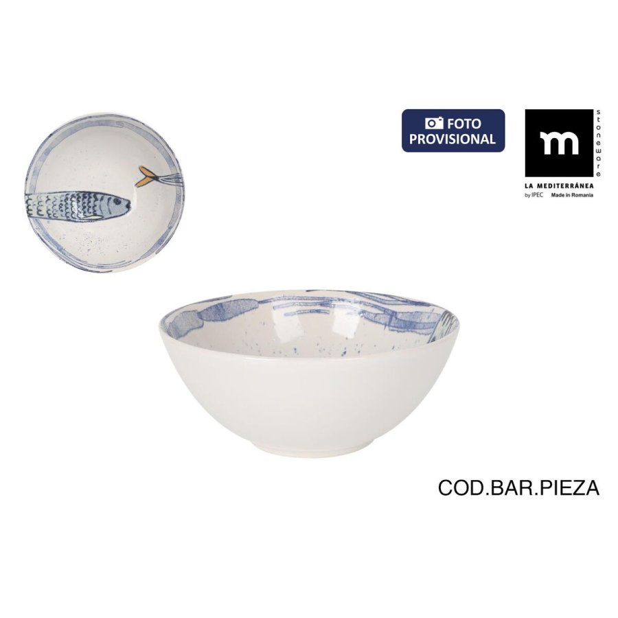 Sk�l La Mediterr�nea Peixe 2.0 Multifarvet Keramik (24 enheder) #2