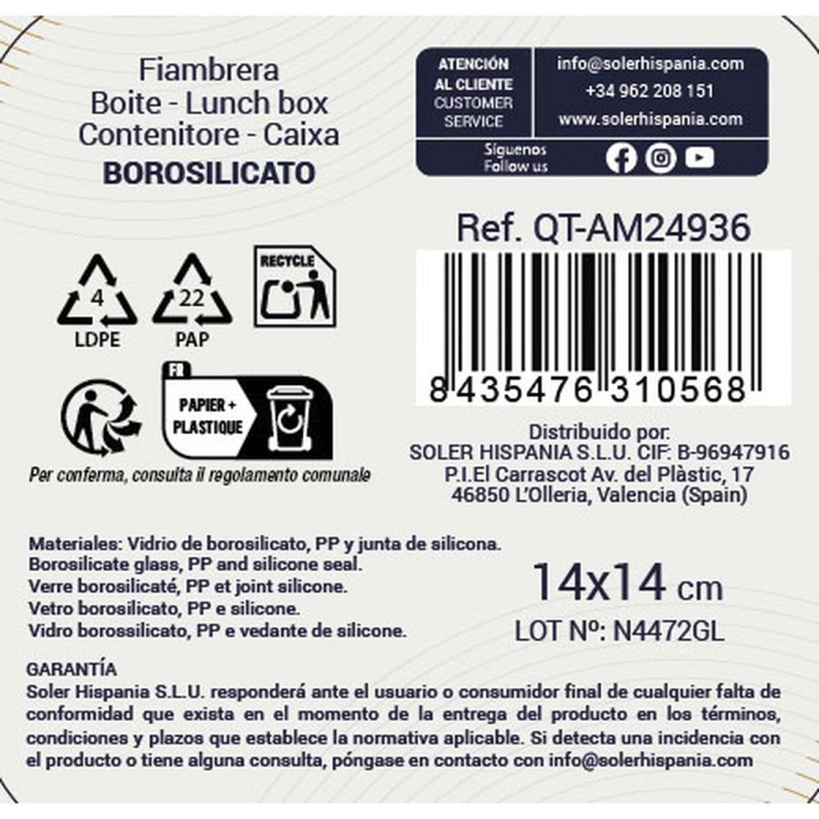 Madkasse Quttin Ambare 550 ml (12 enheder) #3