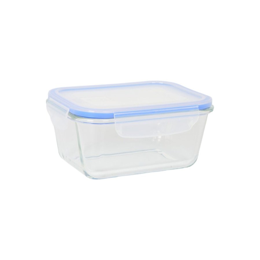 Madkasse Quttin Bl� Gennemsigtig Rektangul�r 470 ml (12 enheder) #5