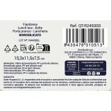 Madkasse Quttin Bl� Gennemsigtig Rektangul�r 470 ml (12 enheder) #4