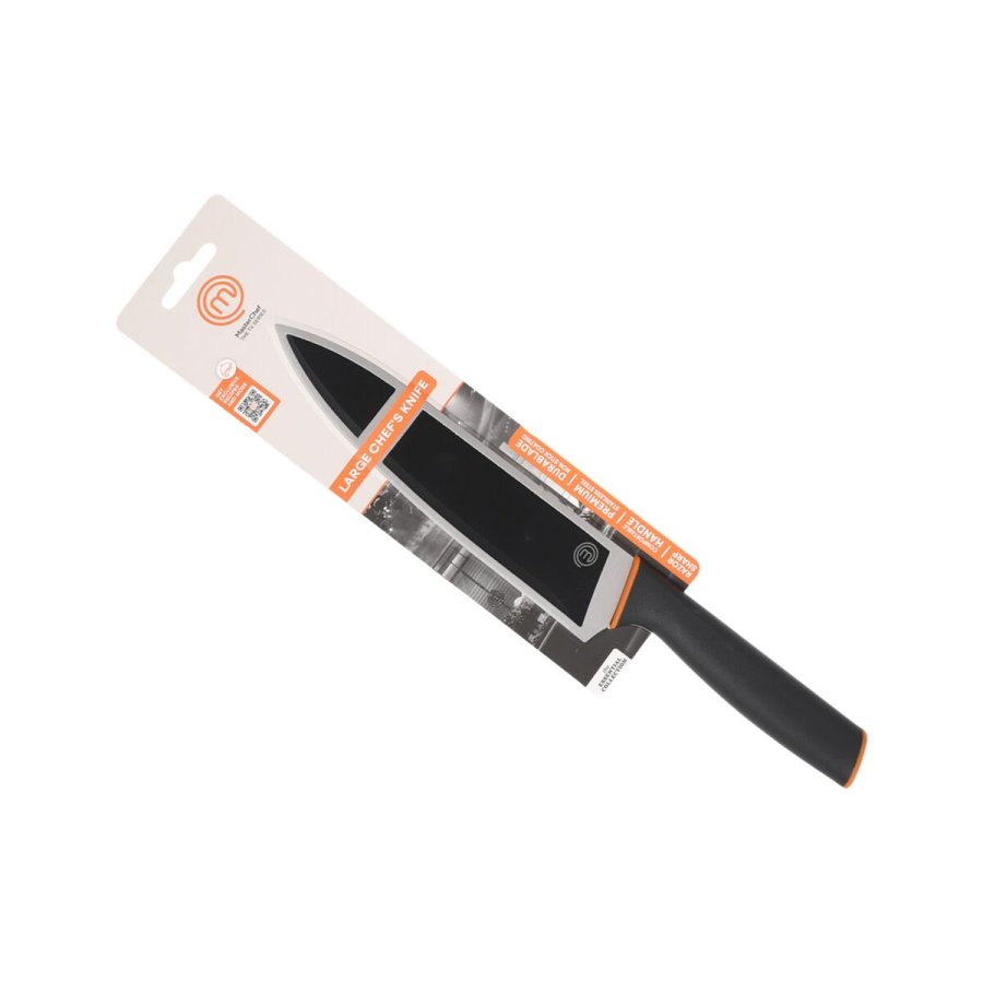 Kkkenkniv MasterChef Sort Slvfarvet Rustfrit stl 20 cm (12 enheder) #2