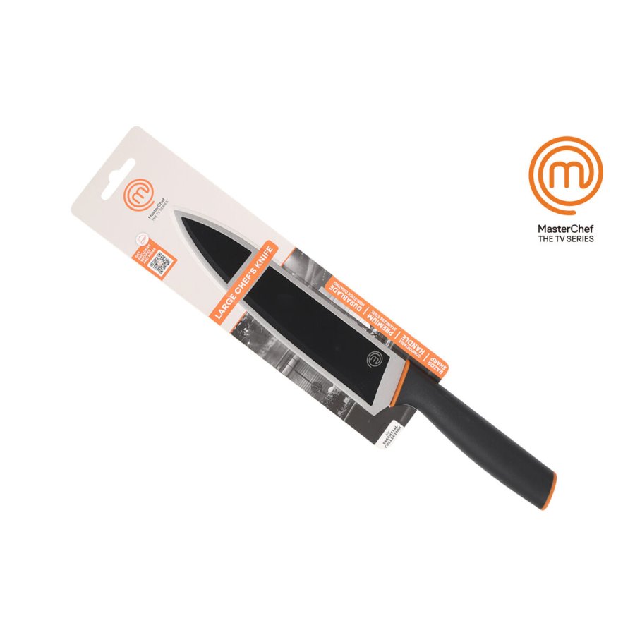 Kkkenkniv MasterChef Sort Slvfarvet Rustfrit stl 20 cm (12 enheder) #3