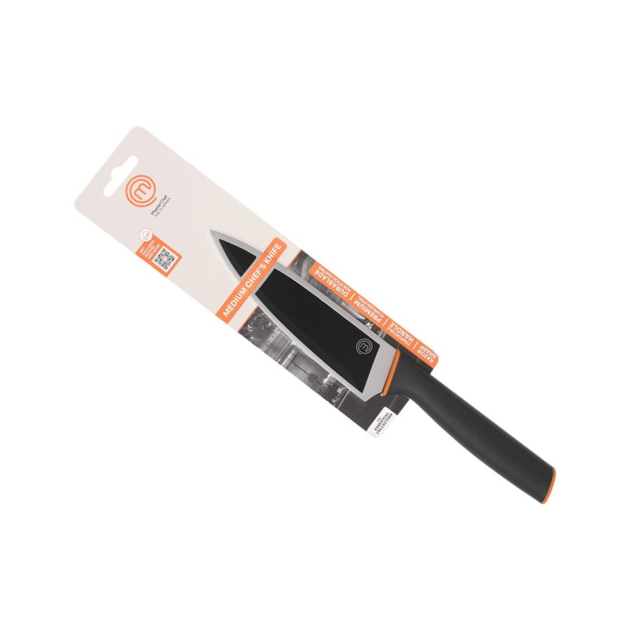 Kkkenkniv MasterChef Sort Slvfarvet Rustfrit stl 15 cm (12 enheder) #2