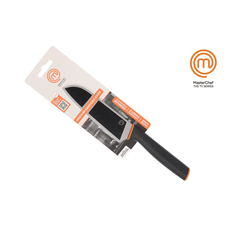 Kkkenkniv MasterChef SANTOKU Sort Slvfarvet Rustfrit stl 13 cm (12 enheder) #3