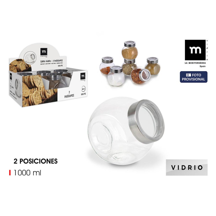 Blik La Mediterr�nea Gennemsigtig 1 L (12 enheder) #2