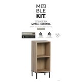 Hylder MobleKit Brun Sort Metal Tr� MDF 30 x 29 x 72 cm (3 enheder) #4