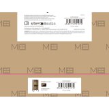 Hylder MobleKit Brun Sort Metal Tr� MDF 30 x 29 x 72 cm (3 enheder) #5