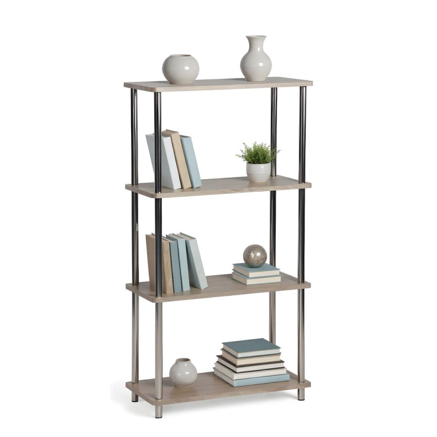 Hylder MobleKit Brun S�lvfarvet Tr� St�l 60 x 29,5 x 112 cm (2 enheder) #4