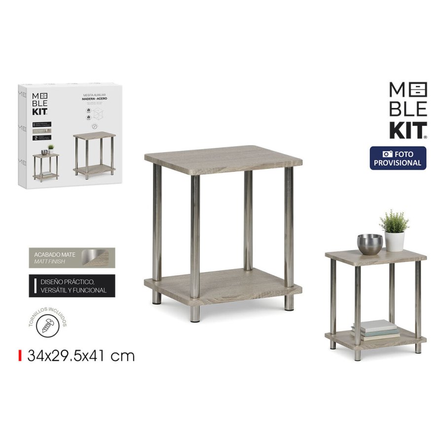 Sofabord MobleKit Brun S�lvfarvet 34 x 29,5 x 41 cm (4 enheder) #2