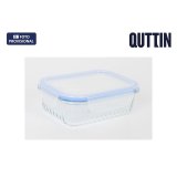 Madkasse Quttin Textury Gennemsigtig Borosilikatglas Rektangul�r 600 ml (6 enheder) #3