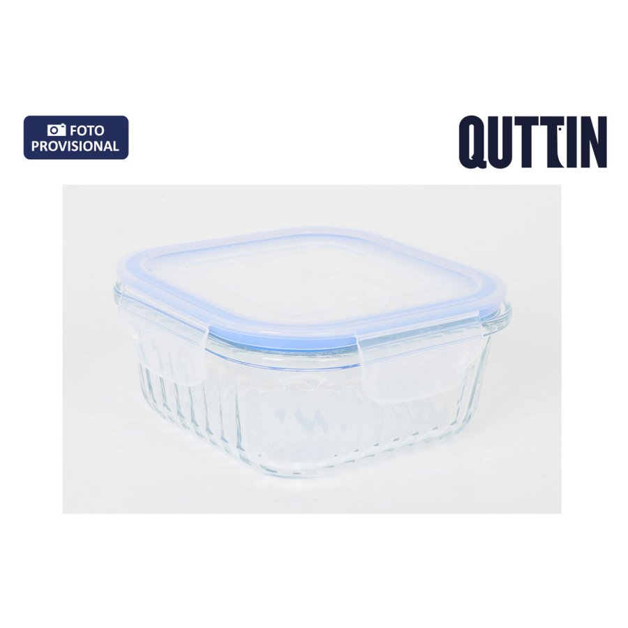 Madkasse Quttin Textury Gennemsigtig Borosilikatglas 500 ml (12 enheder) #3