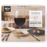 S�t med glas Bohemia Crystal Magna xxl Gennemsigtig Glas 1 L 6 Dele (4 enheder) #5