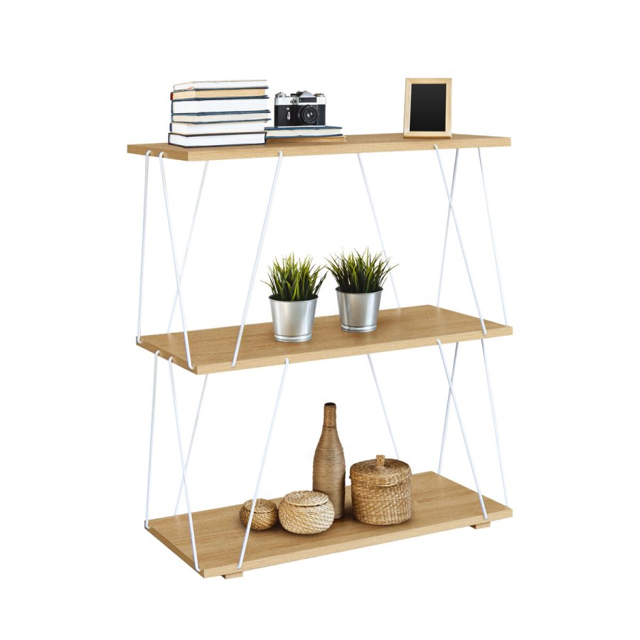 Hylder MobleKit Hvid Brun Tr� Metal 60 x 30 x 71,2 cm (2 enheder) #4