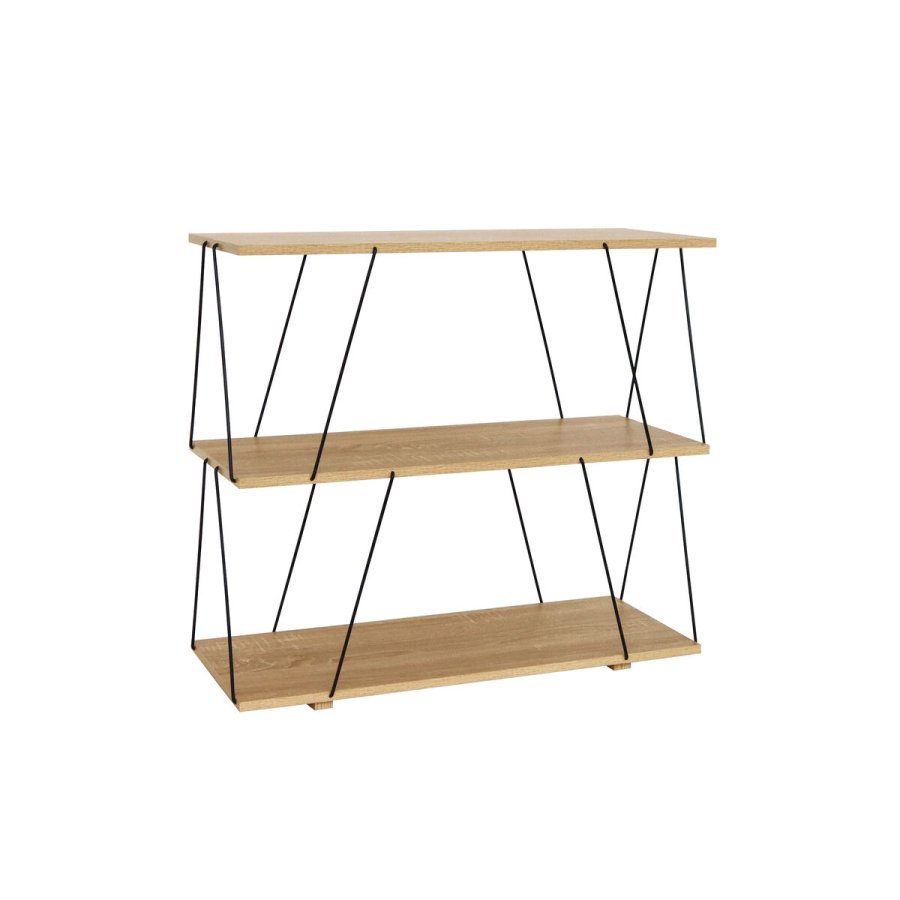 Hylder MobleKit Brun Sort Tr� Metal 80 x 30 x 71,2 cm (2 enheder) #3