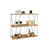 Hylder MobleKit Brun Sort Tr� Metal 80 x 30 x 71,2 cm (2 enheder) #4