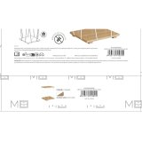Sofabord MobleKit Hvid Brun 31,8 x 31,8 x 38,5 cm (4 enheder) #5